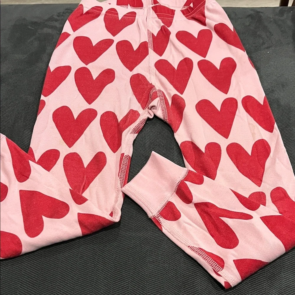 Hanna Andersson  Pink & Red Heart Pajama Set - Long Sleeve